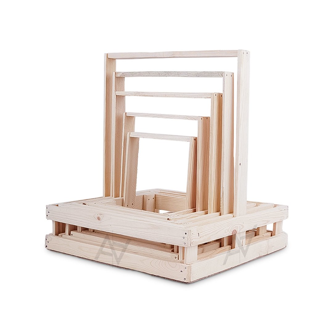 Square Wooden Baskets - aliakbardecoration