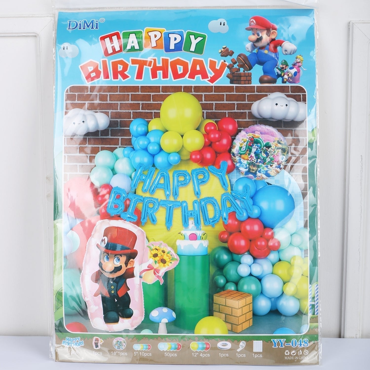 Super Mario Theme Balloon Kit - aliakbardecoration