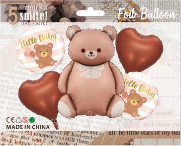 5 pcs - Foil Balloon Set