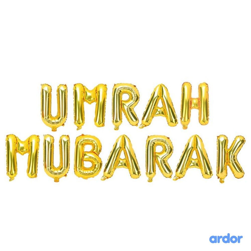 Umrah Mubarak Foil Balloon - aliakbardecoration