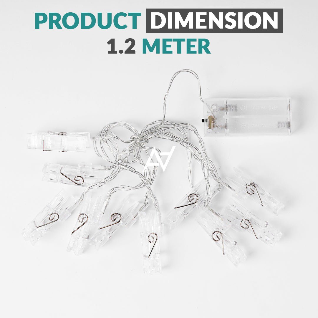 Warm Color Clip Fairy Light 10 String - aliakbardecoration