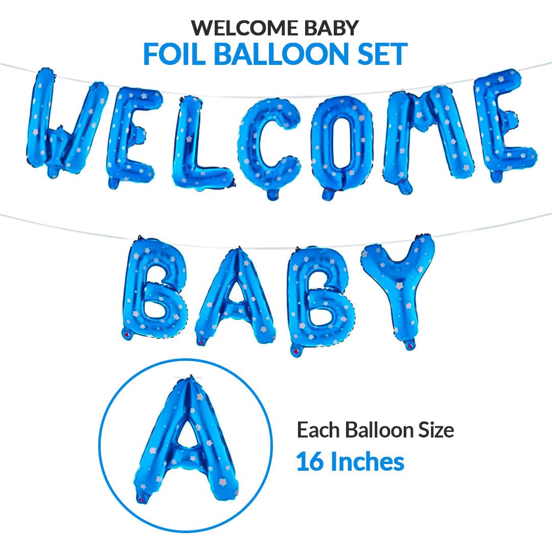 Welcome Baby Foil Balloon Set - aliakbardecoration