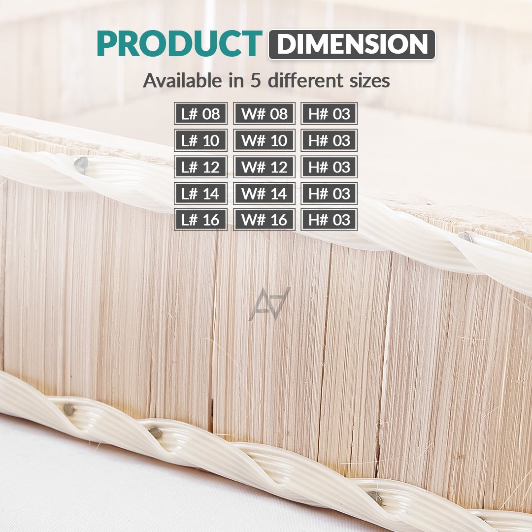 Wooden Square Storage Basket for Home or Gifting - aliakbardecoration