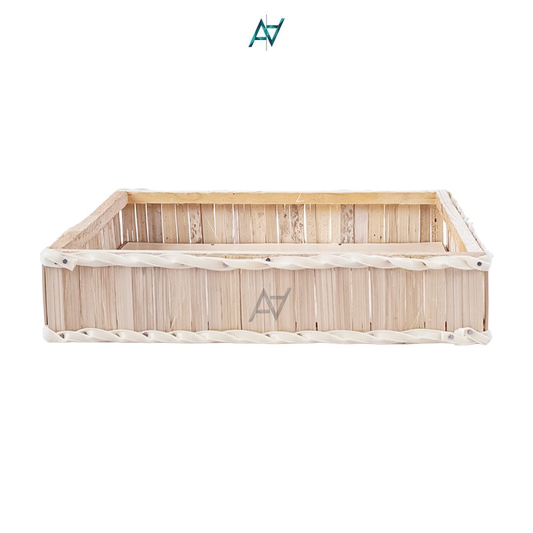 Wooden Square Storage Basket for Home or Gifting - aliakbardecoration