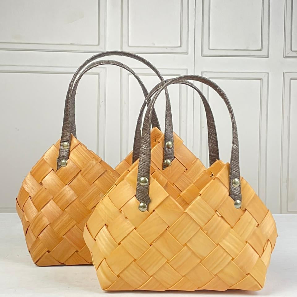 Set of 2 - Wooven Baskets