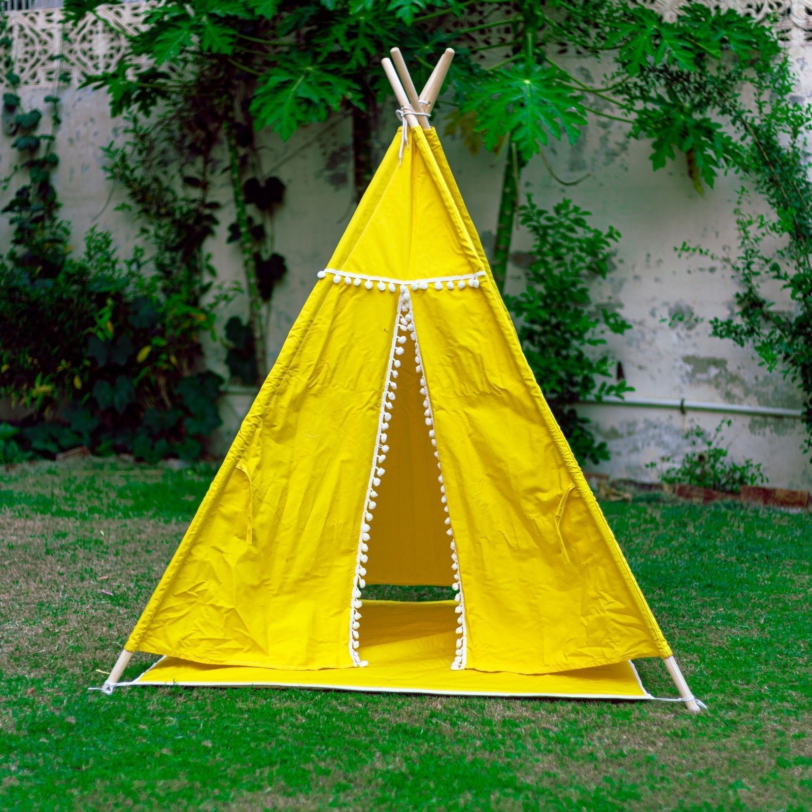 Yellow Teepee Tent - aliakbardecoration