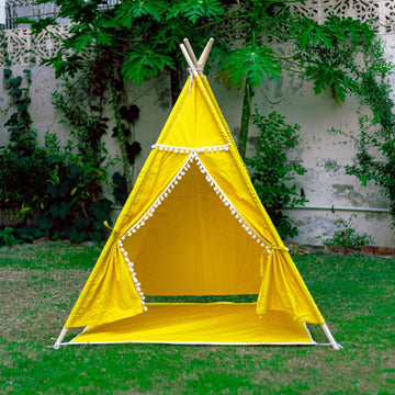 Yellow Teepee Tent - aliakbardecoration