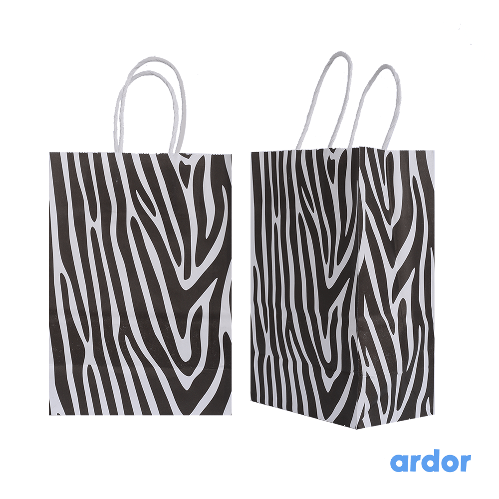 Zebra Print goodie Bag Pack of 12 - aliakbardecoration